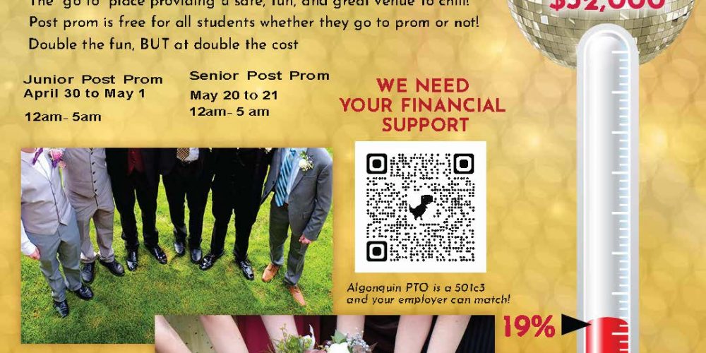 Help Algonquin PTO raise $32,000 for two post prom parties