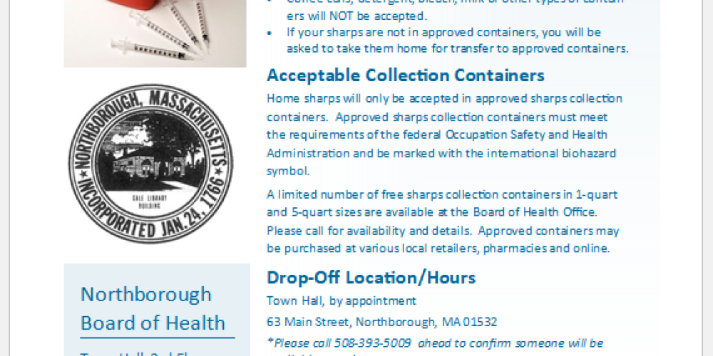 Northborough Sharps Disposal