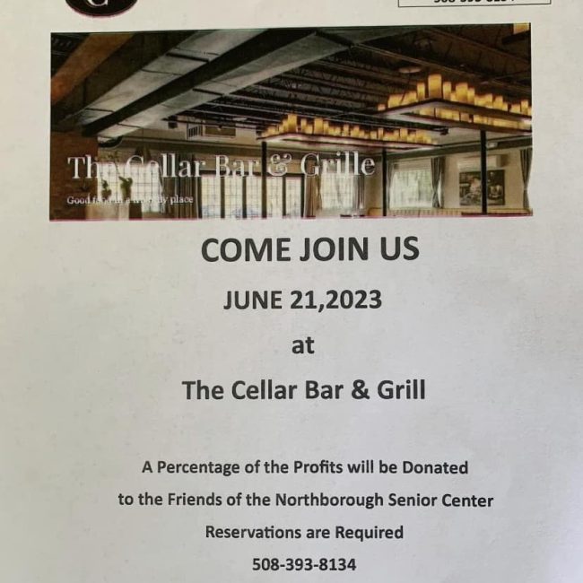 Dine-out fundraiser at The Cellar Bar &#038; Grill