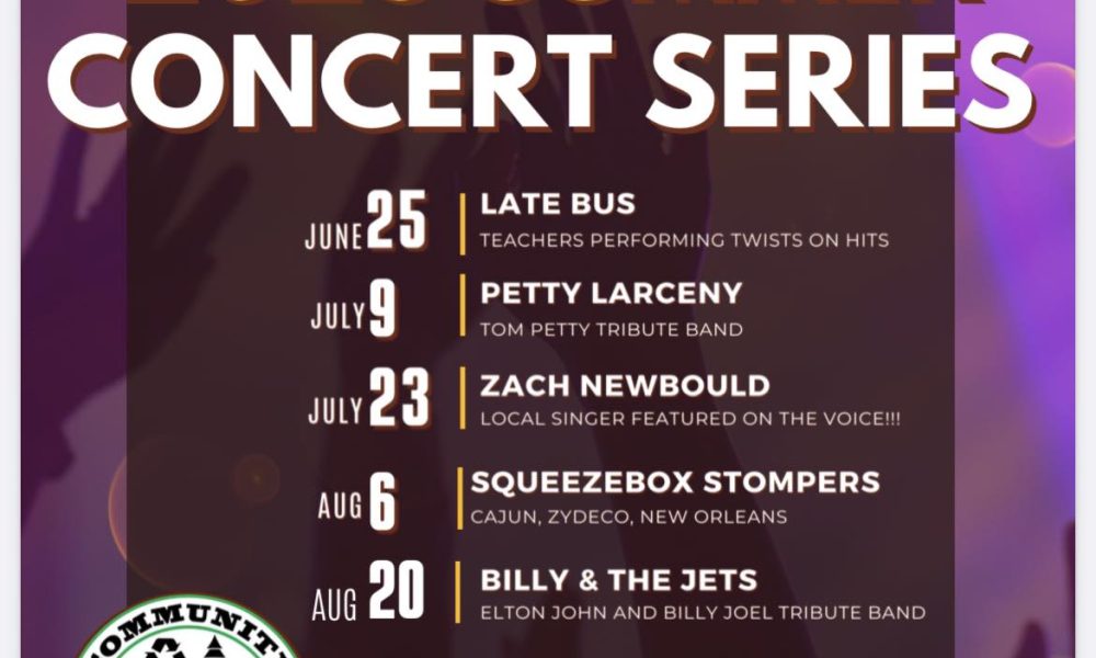 Local bands headline summer concert series