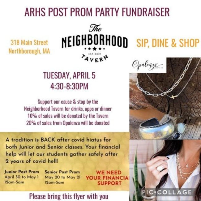 Sip, Dine &#038; Shop event to benefit Algonquin Post Prom Party fundraiser