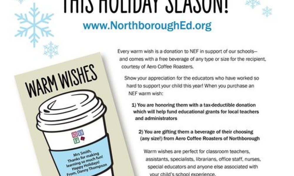 Send holiday ‘Warm Wishes’ to school staff members